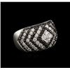 Image 2 : 1.87ctw Black Diamond Ring - 14KT White Gold