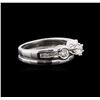 Image 2 : 0.93ctw Diamond Ring and Guard - Platinum