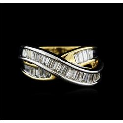 14KT Two-Tone Gold 1.40ctw Diamond Ring