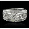 Image 1 : 14KT White Gold 1.51ct I-1/K Diamond Ring