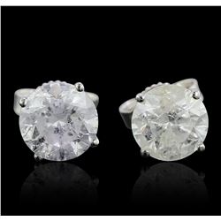 14KT White Gold 1.93ctw Diamond Stud Earrings