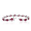 Image 3 : 14KT White Gold 18.15ctw Ruby and Diamond Bracelet