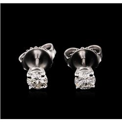 14KT White Gold 0.56ctw Diamond Stud Earrings