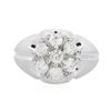 Image 1 : 14KT White Gold 1.10ctw Diamond Ring