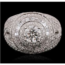 18KT White Gold 2.97ctw Diamond Ring