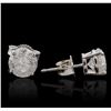 Image 2 : 14KT White Gold 2.15ctw Diamond Stud Earrings