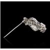 Image 2 : 14KT White Gold 2.47ctw Diamond Brooch