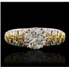 Image 1 : 18KT Two-Tone Gold 2.05ctw Diamond Ring