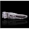 Image 2 : 14KT White Gold 0.61ct Diamond Engagement Ring