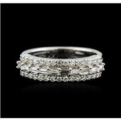 14KT White Gold 0.85ctw Diamond Ring