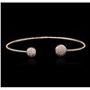 14KT Rose Gold 0.54ctw Diamond Bangle Bracelet