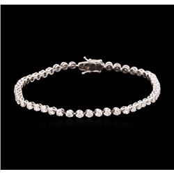 14KT White Gold 2.31ctw Diamond Tennis Bracelet