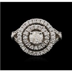 14KT White Gold 1.48ctw Diamond Ring