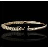 Image 1 : 14KT Yellow Gold 1.11ctw Diamond Bangle