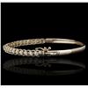 Image 3 : 14KT Yellow Gold 1.11ctw Diamond Bangle