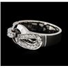 Image 2 : 14KT White Gold 0.20ctw Diamond Ring