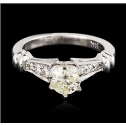 14KT White Gold 0.81ctw Diamond Ring