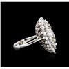 Image 3 : 14KT White Gold 9.34ctw Diamond Ring