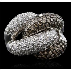 14KT White Gold 4.98ctw Diamond Ring