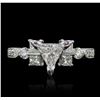 Image 1 : 18KT White Gold 1.40ctw Diamond Ring
