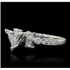 Image 2 : 18KT White Gold 1.40ctw Diamond Ring