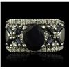 Image 1 : 14KT White Gold 3.26ctw Sapphire and Diamond Ring