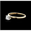 Image 2 : 14KT Two-Tone Gold 0.30ct Diamond Solitaire Ring