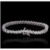 Image 2 : 14KT White Gold 2.51ctw Diamond Tennis Bracelet