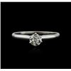 Image 1 : 14KT White Gold 0.51ct Diamond Solitaire Ring