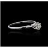 Image 2 : 14KT White Gold 0.51ct Diamond Solitaire Ring