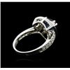 Image 3 : 18KT White Gold 2.25ct Sapphire and Diamond Ring