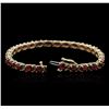 Image 3 : 14KT Yellow Gold 15.95ctw Ruby Bracelet