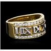 Image 2 : 14KT Two-Tone Gold 0.56ctw Diamond Ring