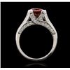 Image 3 : 14KT White Gold 3.50ct Garnet and Diamond Ring