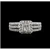 Image 1 : 14KT White Gold 1.13ctw Diamond Ring