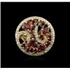 Image 1 : 14KT Yellow Gold 1.80ctw Ruby and Diamond Ring