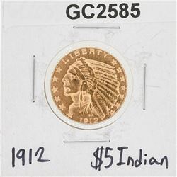 1912 $5 Indian Head Quarter Eagle Coin