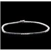 Image 1 : 14KT White Gold 2.53ctw Blue Diamond Bracelet