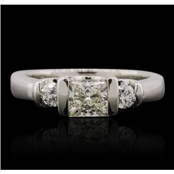 14KT White Gold 0.80ctw Diamond Ring