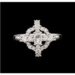 0.90ctw Diamond Ring - 18KT White Gold