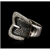 Image 2 : 14KT Two-Tone Gold 2.16ctw Diamond Ring