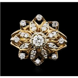 14KT Two-Tone Gold 0.77ctw Diamond Ring