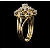 Image 3 : 14KT Two-Tone Gold 0.77ctw Diamond Ring