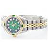 Image 2 : Ladies Rolex Two-Tone Diamond and Emerald DateJust Wristwatch