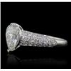 Image 2 : 18KT White Gold EGL Certified 2.01ctw Diamond Ring