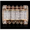 Image 1 : 14KT Rose Gold 2.37ctw Diamond Ring