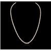 Image 1 : 14KT White Gold 4.23ctw Diamond Necklace