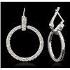 Image 2 : 14KT White Gold 2.00ctw Diamond Earrings