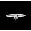 Image 1 : Platinum 0.22ct Diamond Solitaire Ring