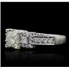 Image 2 : 18KT White Gold 1.90ctw Diamond Ring
